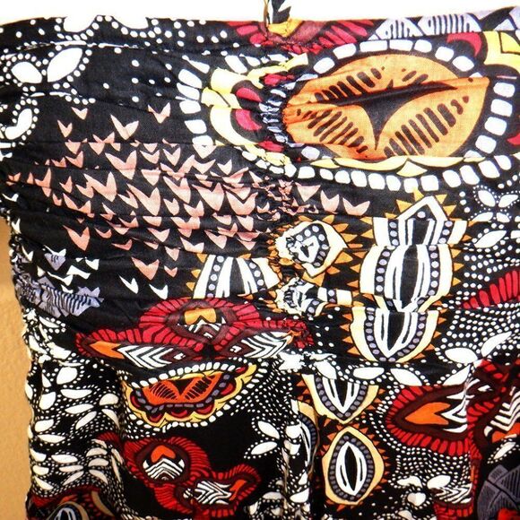 Indian design asymmetrical handkerchief halter dress - Picture 5 of 5